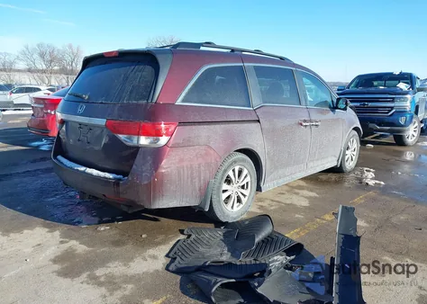 2014 Honda Odyssey Ex-L from USA, damaged, VIN 5FNRL5H68EB004312
